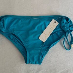 Anne Cole Teal Blue Side-Tie Bikini Bottoms